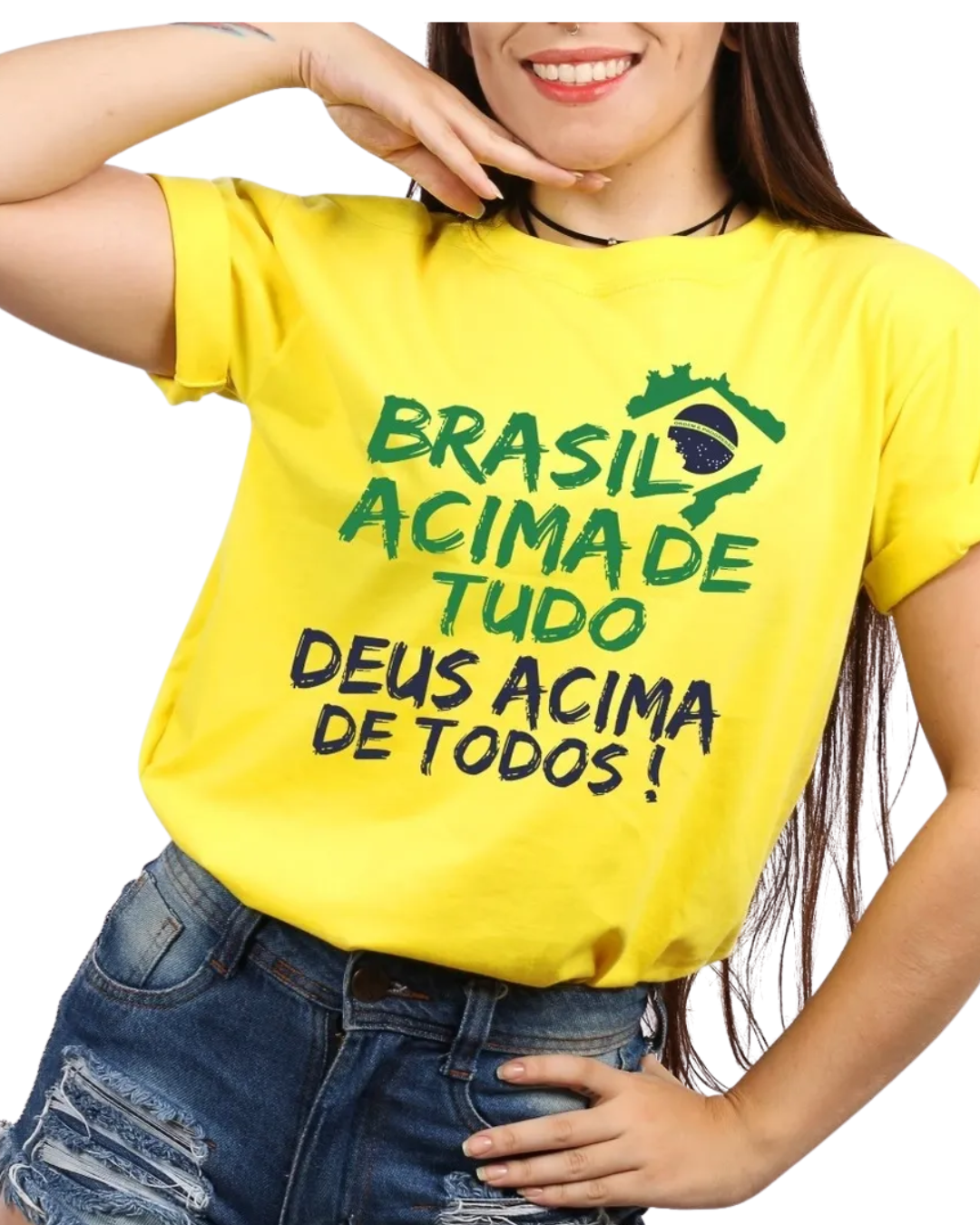 Camiseta Bolsonaro Brasil Acima De Tudo Deus Acima De Todos