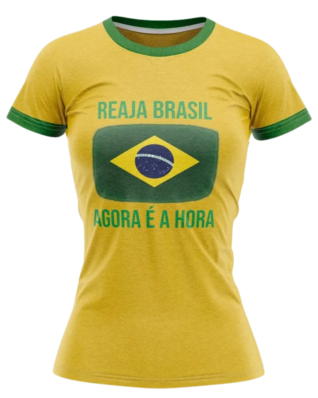 Camiseta Reaja Brasil Bandeira Brasil Camisa Patriota Dryfit