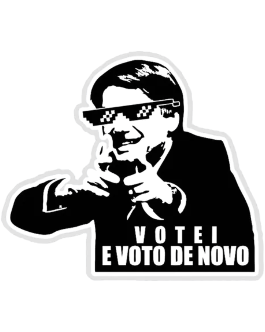 Adesivos Bolsonaro 2022 Presidente 2022 Eleição 20x12 Cor Modelo 1